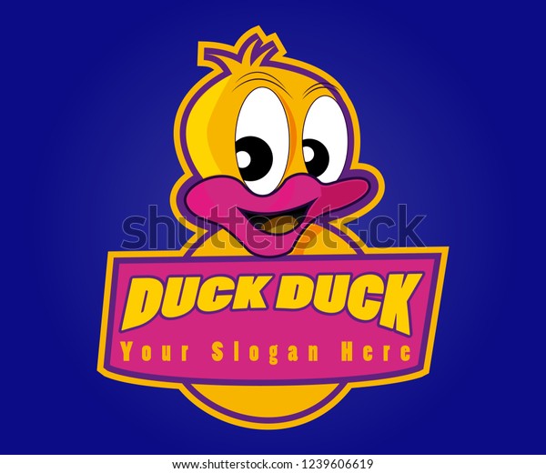 Duck Mascot Logo Stock Vector (Royalty Free) 1239606619