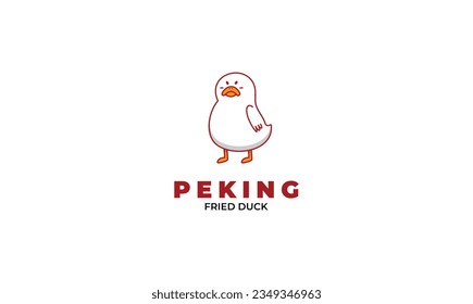 Entenmascot-Logo-Design für Ihr Projekt