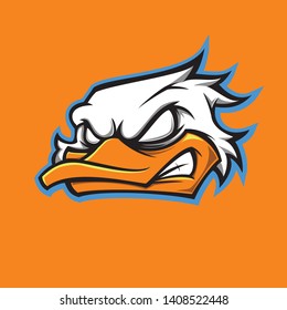 Duck Mascot For Your Team Logo Tempate