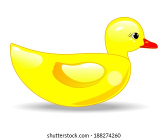 duck on white background
