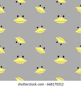 duck pattern grey background seamless pattern vector illustration 