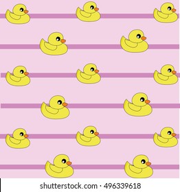 duck pattern ine background vector illustration