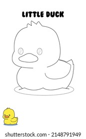 imágenes de pato para aprender a colorear