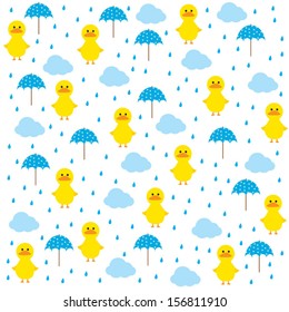 Duck In The Rain Pattern