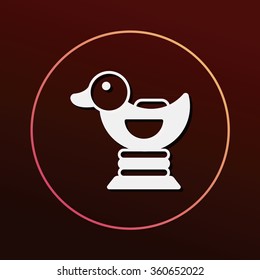 duck riding icon