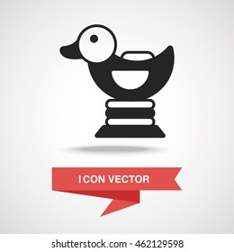 duck riding icon