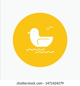 Duck, River, Canada. Vector Icon Template background