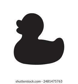 Duck rubber icon and symbol