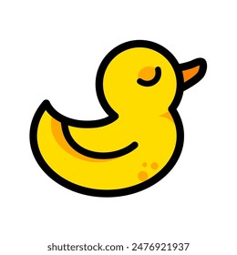 duck, rubber duck - vector icon	