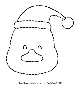 Duck with santa hat