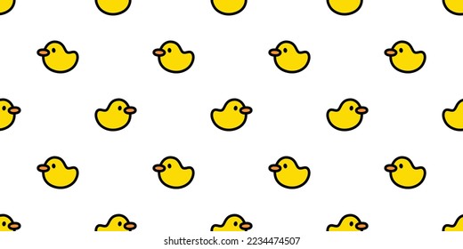 duck seamless pattern chicken rubber duck shower bathroom bird vector cartoon pet scarf isolated gift wrapping paper animal tile wallpaper doodle repeat background illustration design