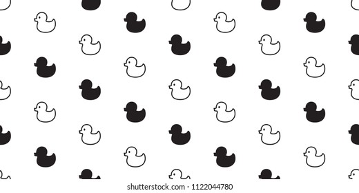 duck seamless pattern rubber duck vector tile background scarf isolated repeat wallpaper illustration character cartoon stripes