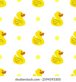 Duck seamless pattern vector illustration