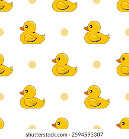 Duck seamless pattern vector illustration