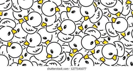 duck seamless pattern vector rubber ducky isolated cartoon illustration bird farm repeat wallpaper tile background gift wrap white