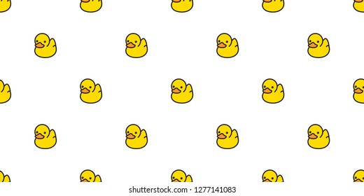 duck seamless pattern vector rubber ducky isolated cartoon illustration bird bath shower repeat wallpaper tile background gift wrap