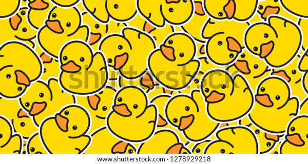 duck seamless pattern vector rubber ducky isolated\
cartoon illustration bird bath shower repeat wallpaper tile\
background gift wrap paper\
yellow