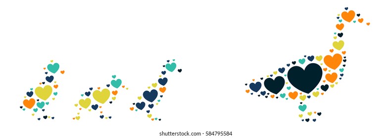 duck shape vector design illustration
