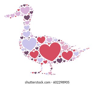 duck shape vector design illustration
