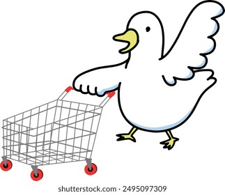 Duck
shopping cart
Shopping
shop
animal