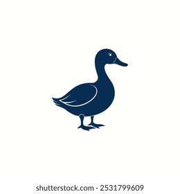 the duck sihlouette vector design 