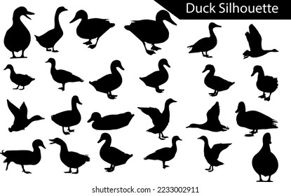 Duck silhouette Bundle Set  Collection