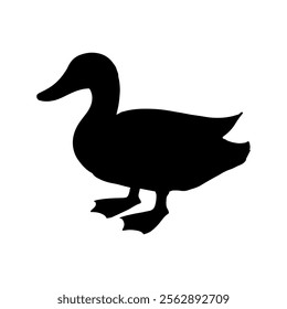 Duck silhouette icon vector design.
