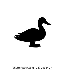 Duck silhouette icon vector design.