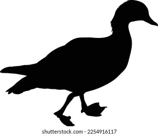 arte vector de imagen de silueta de pato