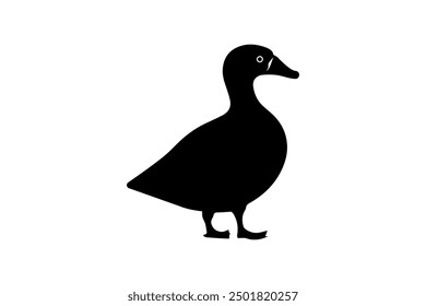  Duck silhouette vector art illustration and isolated outline  duck  icon