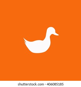 Duck. Single flat icon