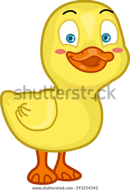 Duck Smiling Stock Vector (Royalty Free) 293254343