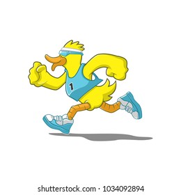 Duck Sports Running or Marathon