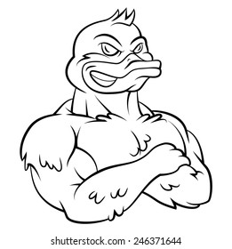 Duck Strong Mascot