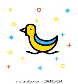 duck swimming, bird 