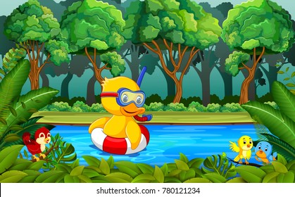 Swimming Cartoon Images, Stock Photos & Vectors  Shutterstock