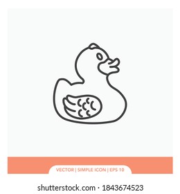 Duck symbol Icon Vector Illustration