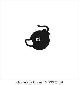 Duck Symbol Logo. Vector Illustration.