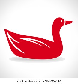 Duck symbol vector