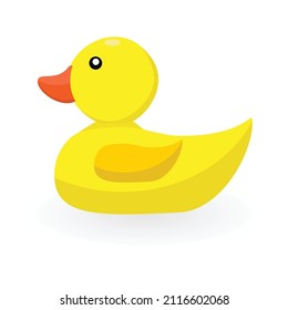 Duck toy cartoon 2D ilustration