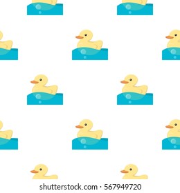 Duck toy cartoon icon. Illustration for web and mobile design.