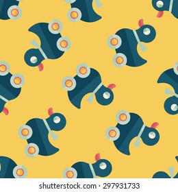 duck toy flat icon,eps10 seamless pattern background
