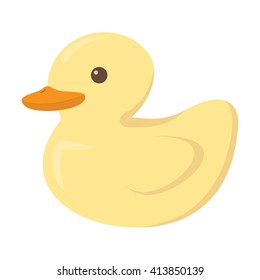 Duck toy icon.  