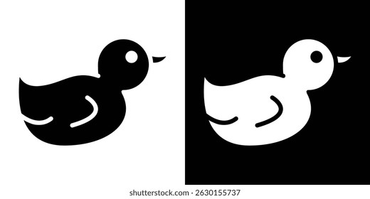 Entenspielzeug-Icon-Konzept, Vektorgrafik