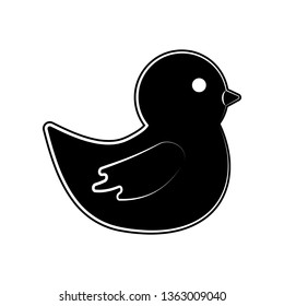 Duck toy icon. Element of maternity for mobile concept and web apps icon. Glyph, flat icon for website design and development, app development