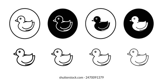 Duck toy icon illustrating playful and fun items, suitable for children's toys, gift shops, and playful design themes