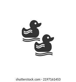 duck toy icons  symbol vector elements for infographic web