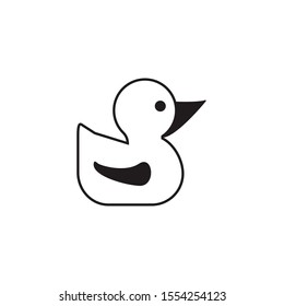 Duck toy for playing isolated on white background EPS Vector