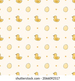 duck toy seamless pattern background