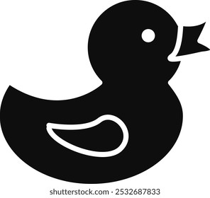 Duck Toy Vector Illustration Detailed Icon